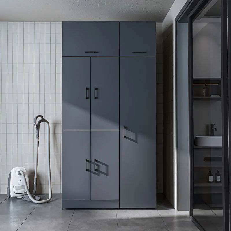 Roomart wasmachinekast DORA-II, 115 cm, voor wasmachine en droger, in 5 kleuren