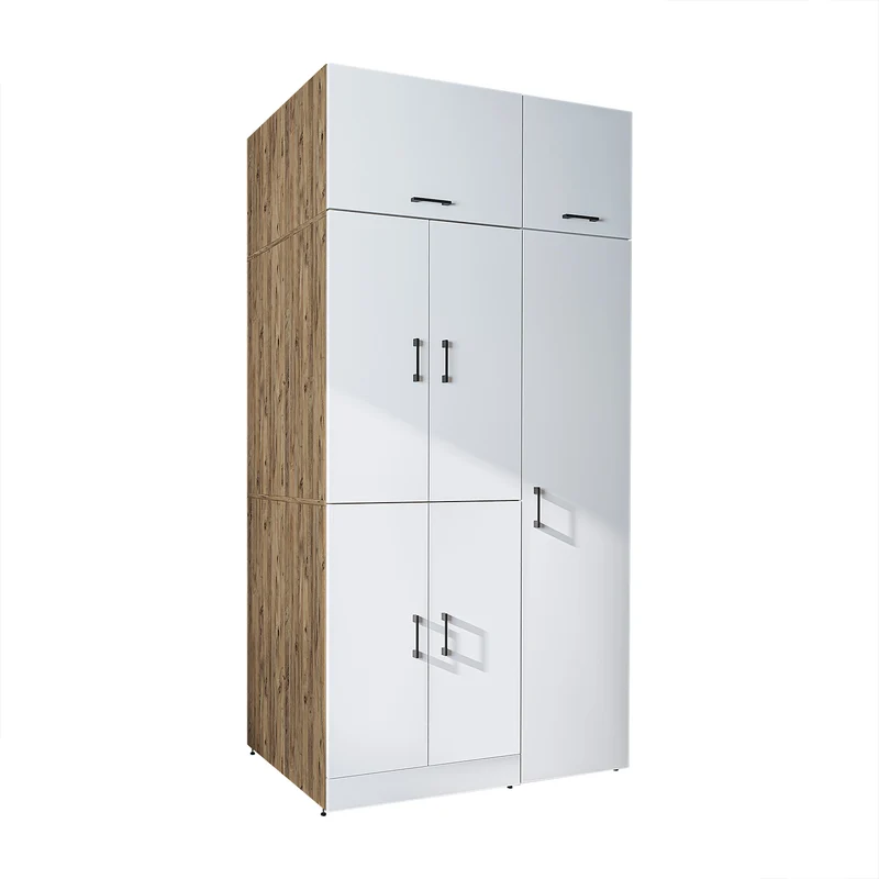 Roomart wasmachinekast DORA-II, 115 cm, voor wasmachine en droger, in 5 kleuren