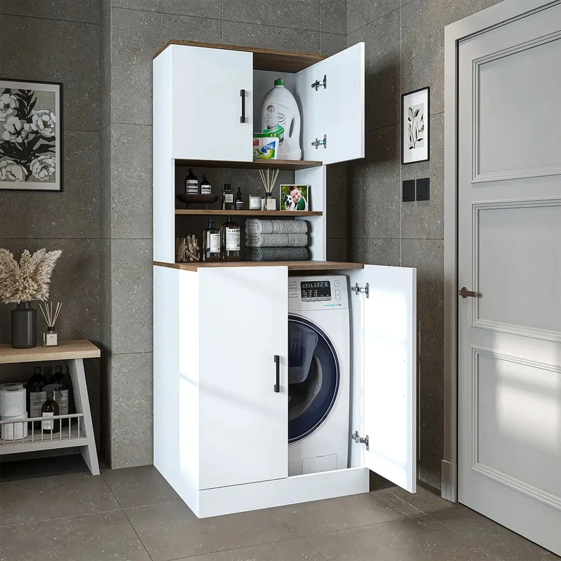 Kapaklı Çamaşır Makinesi Dolabı - 1015