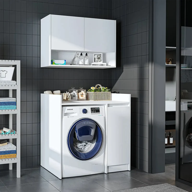 Çamaşır Makinesi Üst Dolabı - Derin-100cm