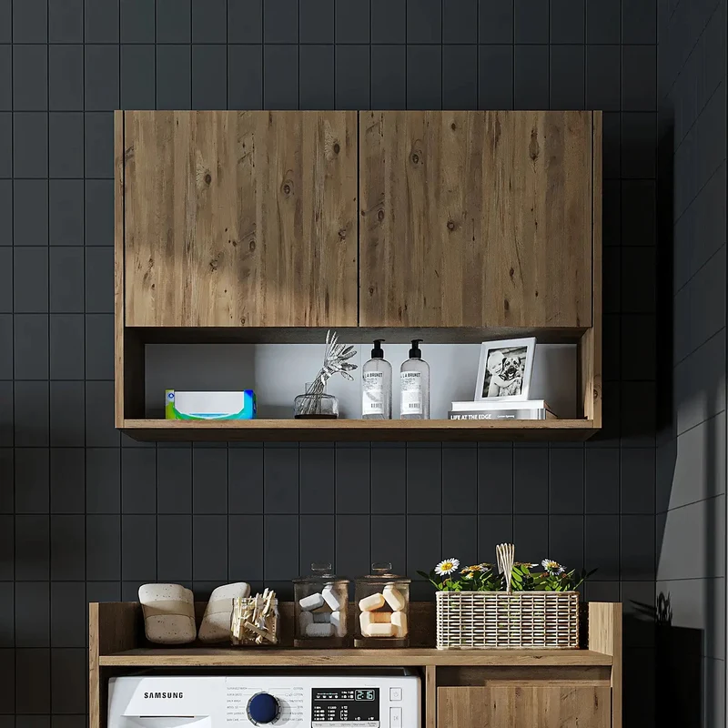 Çamaşır Makinesi Üst Dolabı - Derin-100cm
