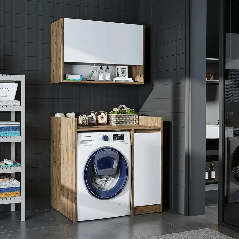 Çamaşır Makinesi Üst Dolabı - Derin-100cm
