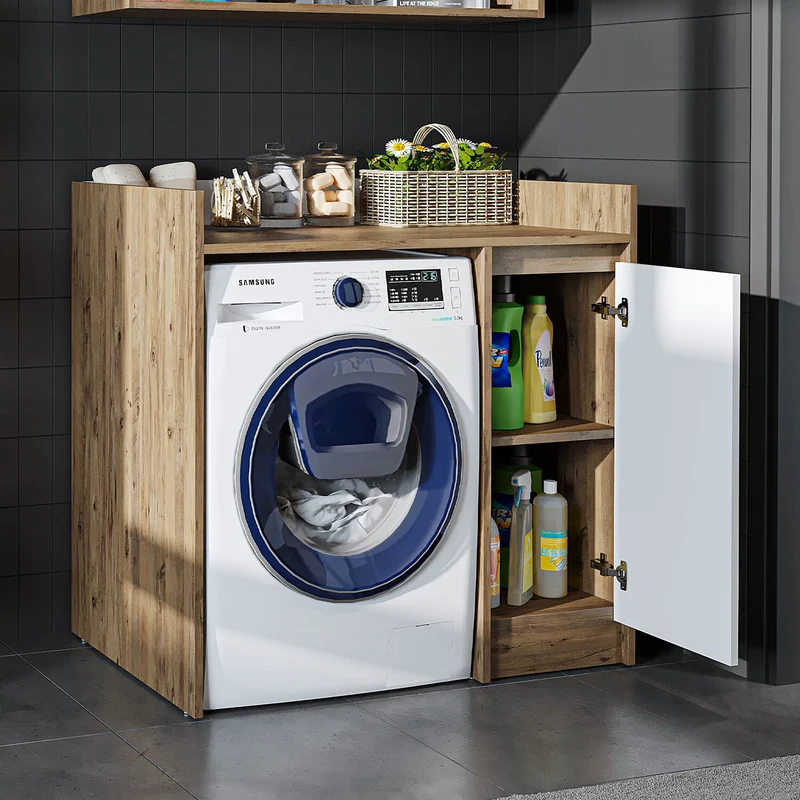 Çamaşır Makinesi Dolabı - Derin-100cm