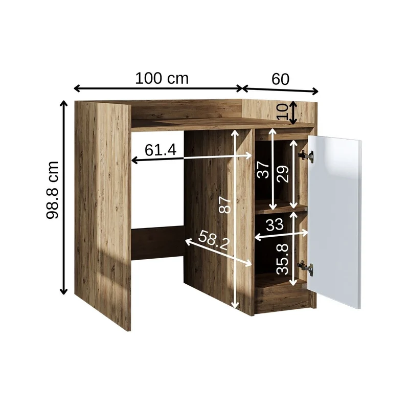 Çamaşır Makinesi Dolabı - Derin-100cm