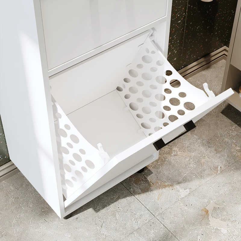 RIM - KİRLİ SEPETLİ ÇOK AMAÇLI DOLAP - 125 CM