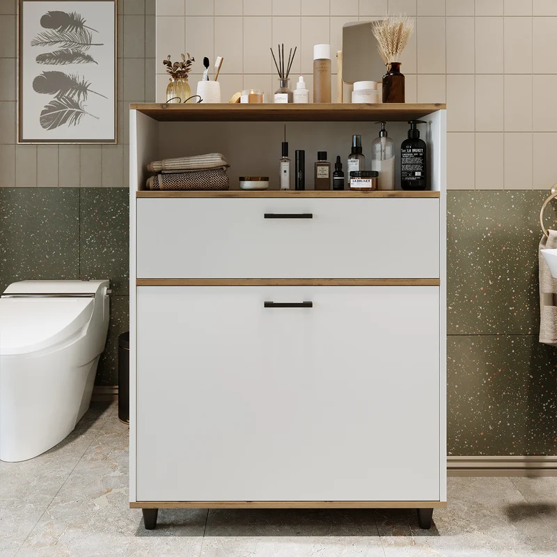 RIM - KİRLİ SEPETLİ ÇOK AMAÇLI DOLAP - 125 CM