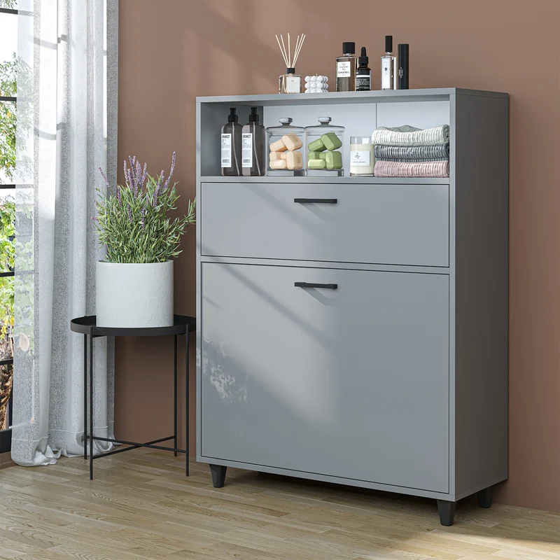 RIM - KİRLİ SEPETLİ ÇOK AMAÇLI DOLAP - 125 CM