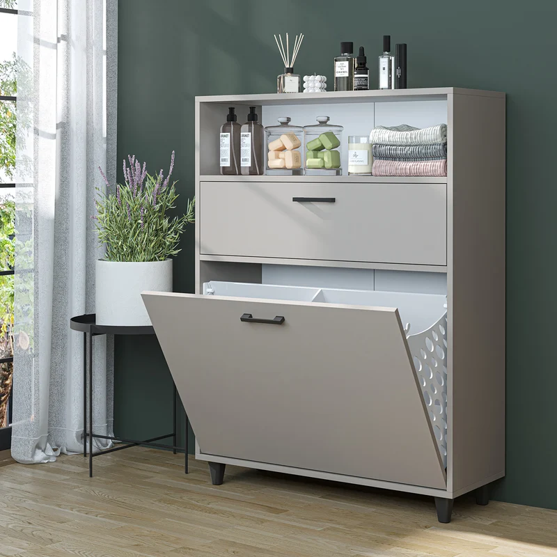 RIM - KİRLİ SEPETLİ ÇOK AMAÇLI DOLAP - 125 CM