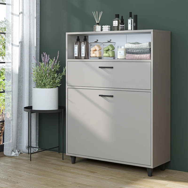RIM - KİRLİ SEPETLİ ÇOK AMAÇLI DOLAP - 125 CM