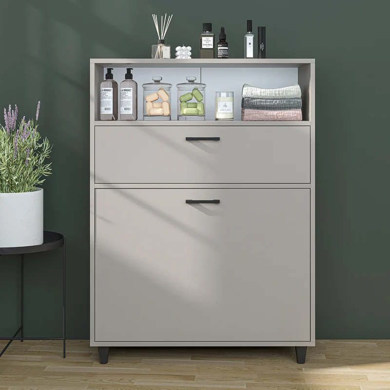 RIM - KİRLİ SEPETLİ ÇOK AMAÇLI DOLAP - 125 CM