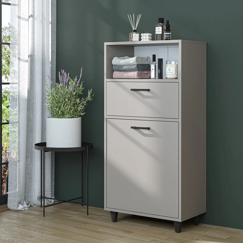 RIM - KİRLİ SEPETLİ ÇOK AMAÇLI DOLAP - 125 CM