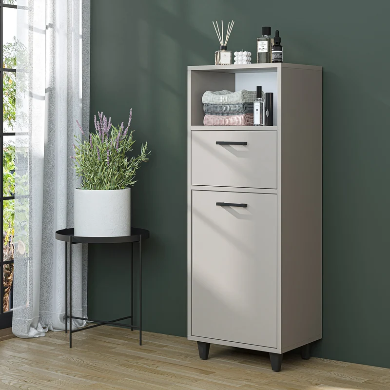 RIM - KİRLİ SEPETLİ ÇOK AMAÇLI DOLAP - 125 CM