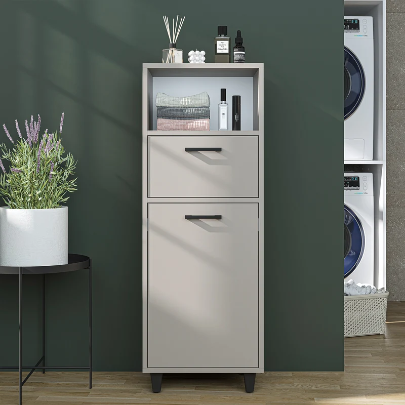 RIM - KİRLİ SEPETLİ ÇOK AMAÇLI DOLAP - 125 CM