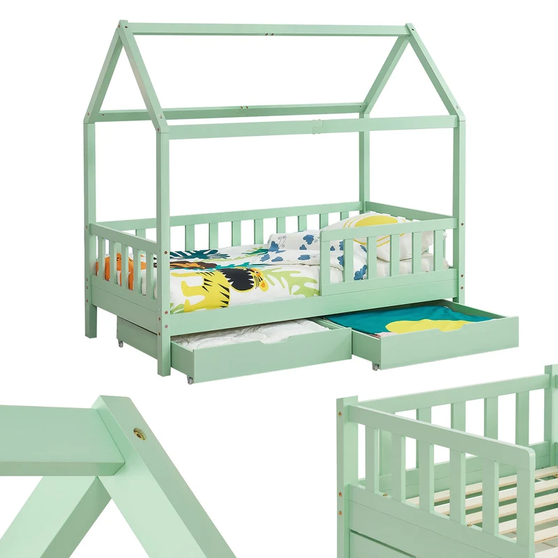 Kinderbett Marli 90 x 200 cm mit Bettkasten