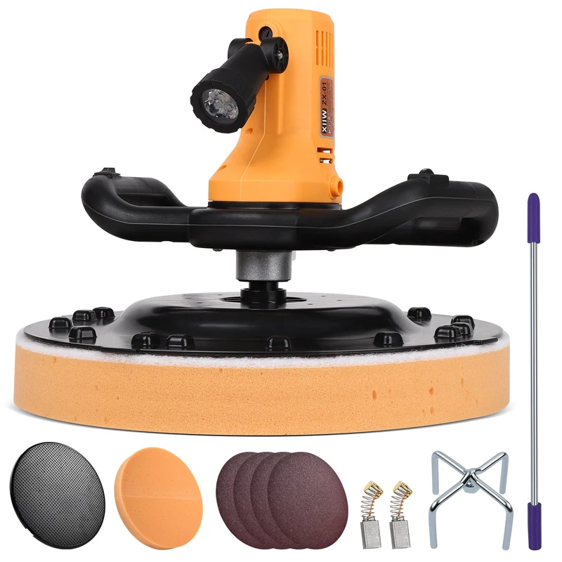2-in-1 Putzglättmaschine + Betonmischer – 1680W, LED, 6-Gang Drehzahl, Vielseitig