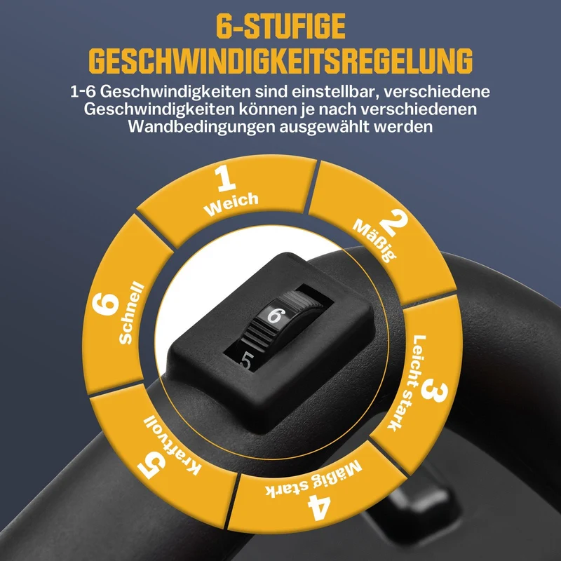 2-in-1 Putzglättmaschine + Betonmischer – 1680W, LED, 6-Gang Drehzahl, Vielseitig