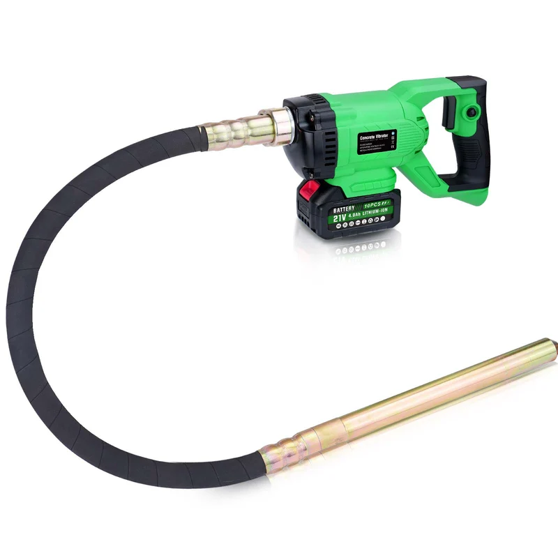 XIIW Kabelloser Betonrüttler mit starkem 850W Kupfermotor. Kompatibel mit 18V Akkus. Für dichten, stabilen Beton.