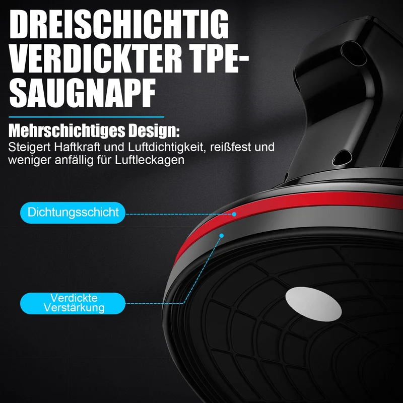 Akku Vakuumheber 200 kg mit Digitalanzeige – Elektrischer Saugheber für Glas & Fliesen