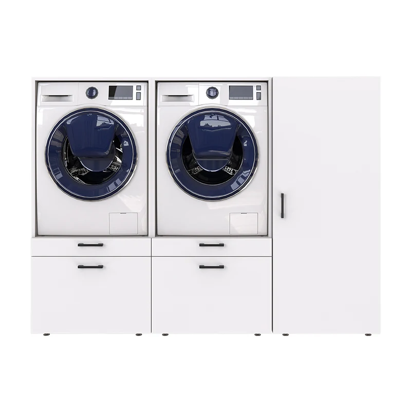Roomart wasmachinekast SERIE 2, 194 cm, met 2 uitschuifplanken, in 2 kleuren