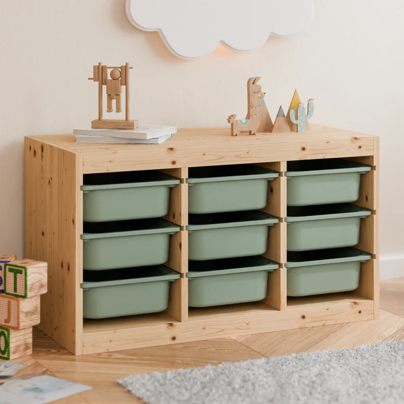 Box "TRÖVI" in Eukalyptus - 42 x 30 x 10cm, passend für Trofast Regale