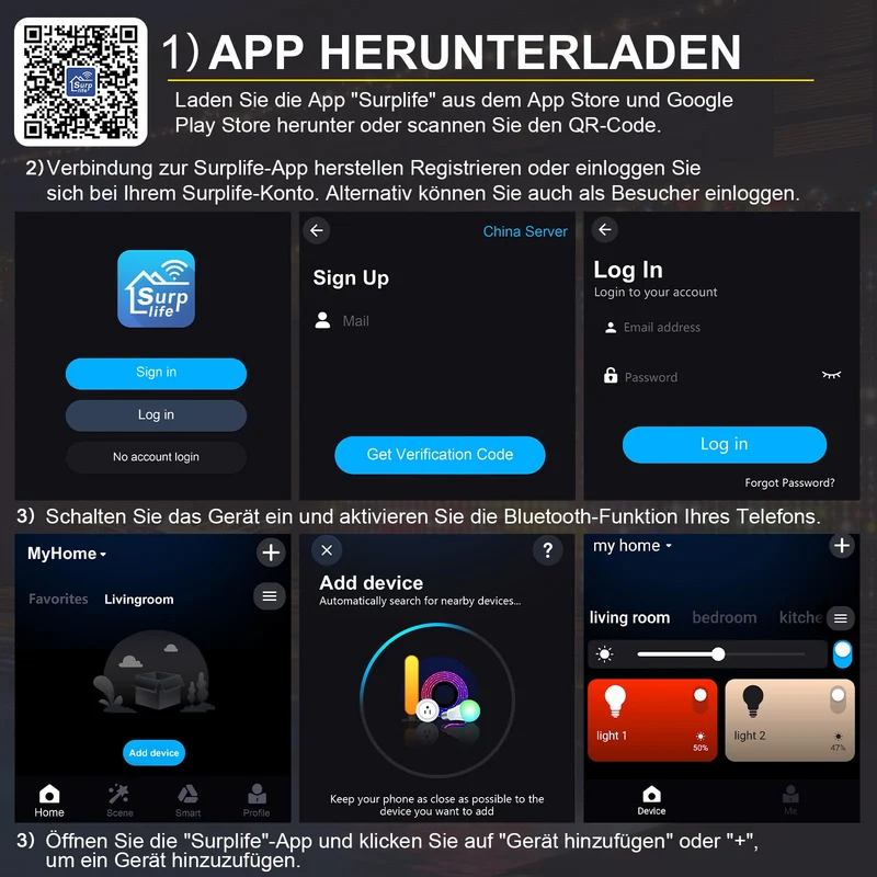 Smart Light Curtain LED Lichterketten Vorhang mit App Steuerung, Musikmodus & 400 LEDs – IP44 Innen & Außen