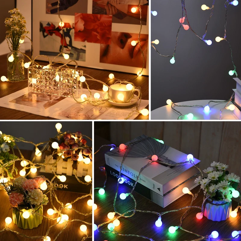 Sternenlichterkette für festliche Stimmung – 144 LEDs, 2 m Warmweiß