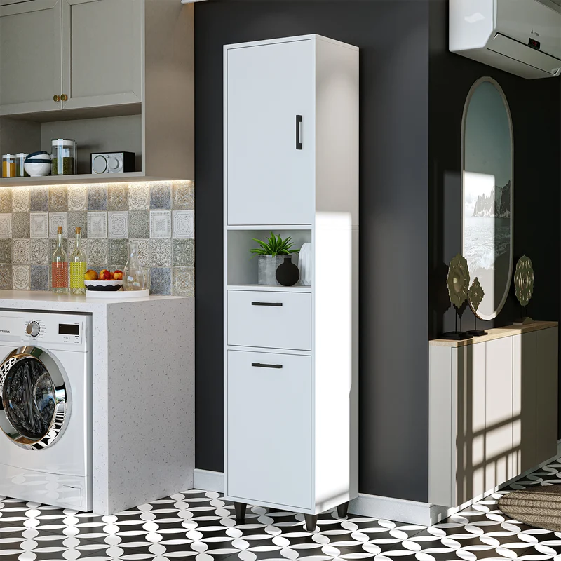 RIM - KİRLİ SEPETLİ ÇOK AMAÇLI DOLAP - 200 CM