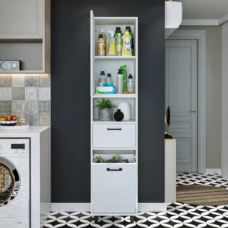 RIM - KİRLİ SEPETLİ ÇOK AMAÇLI DOLAP - 200 CM