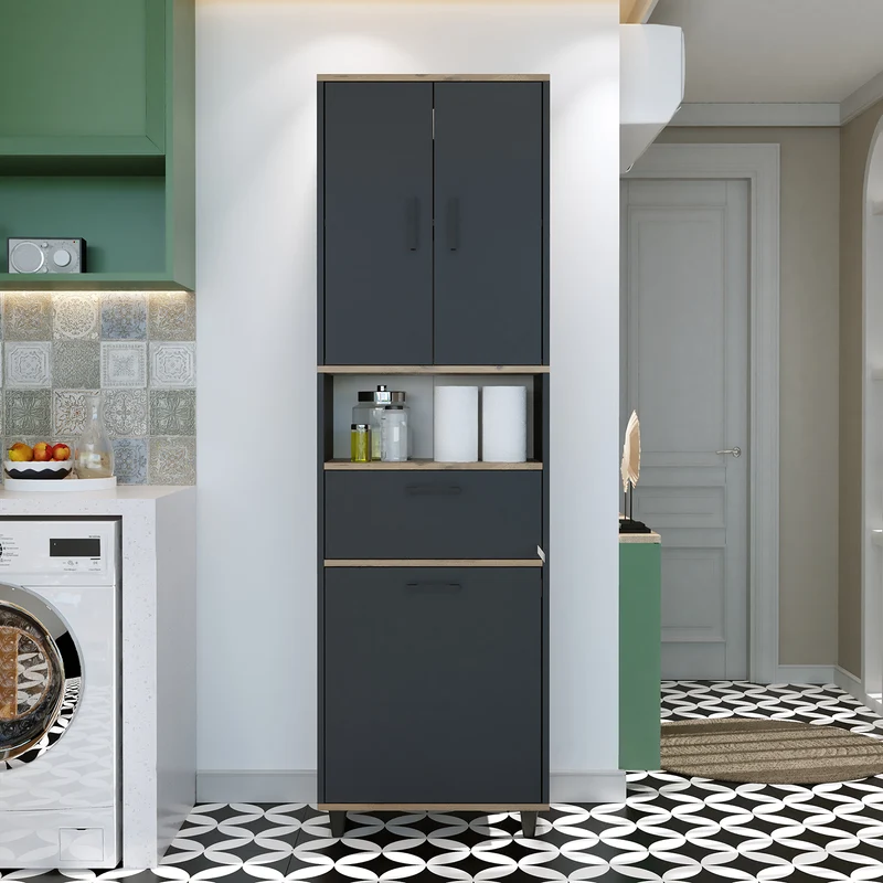 RIM - KİRLİ SEPETLİ ÇOK AMAÇLI DOLAP - 200 CM