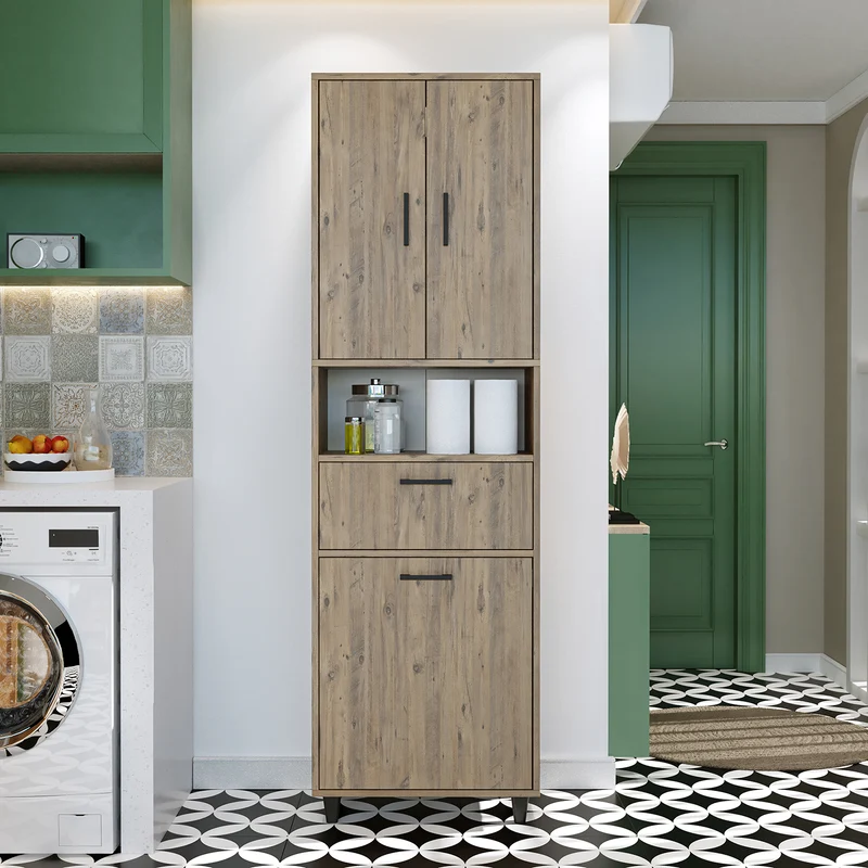 RIM - KİRLİ SEPETLİ ÇOK AMAÇLI DOLAP - 200 CM