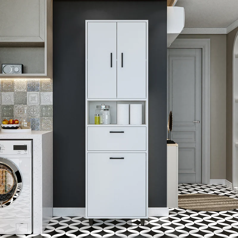 RIM - KİRLİ SEPETLİ ÇOK AMAÇLI DOLAP - 200 CM