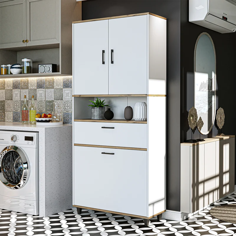 RIM - KİRLİ SEPETLİ ÇOK AMAÇLI DOLAP - 200 CM
