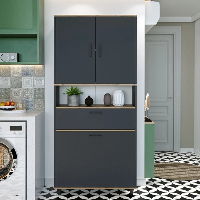 RIM - KİRLİ SEPETLİ ÇOK AMAÇLI DOLAP - 200 CM