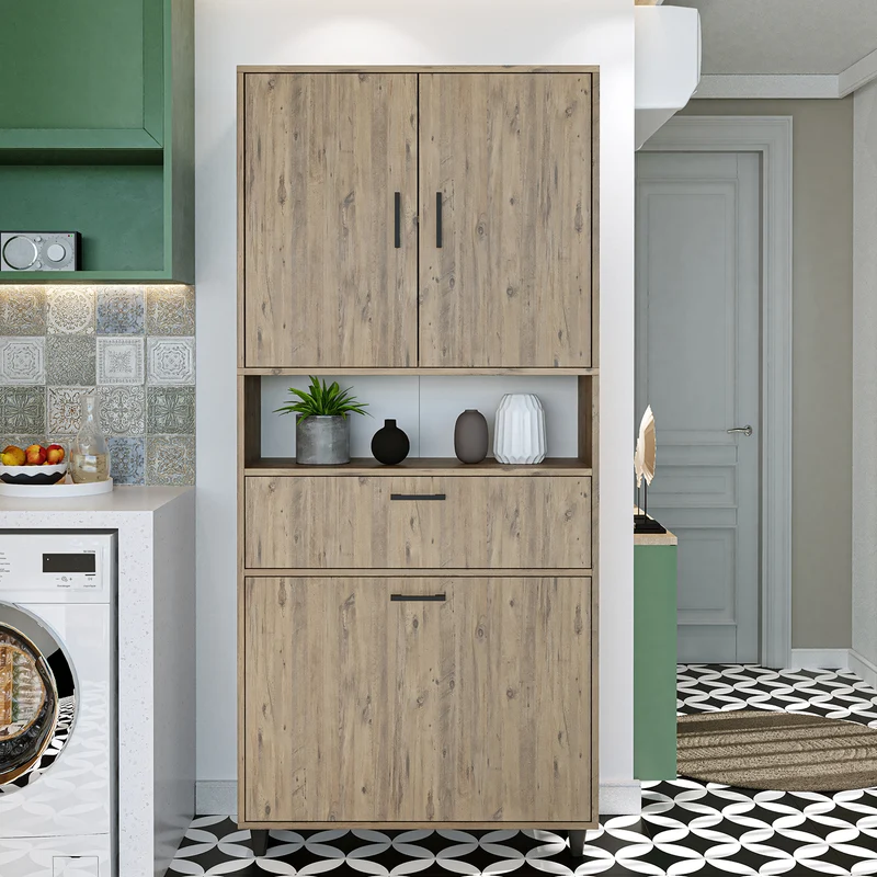 RIM - KİRLİ SEPETLİ ÇOK AMAÇLI DOLAP - 200 CM
