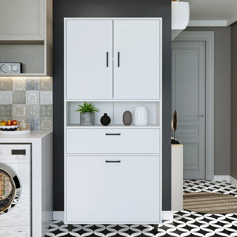 RIM - KİRLİ SEPETLİ ÇOK AMAÇLI DOLAP - 200 CM