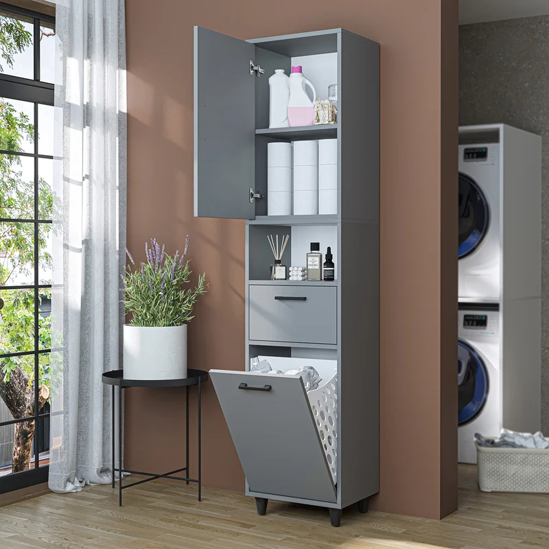 RIM - KİRLİ SEPETLİ ÇOK AMAÇLI DOLAP - 200 CM