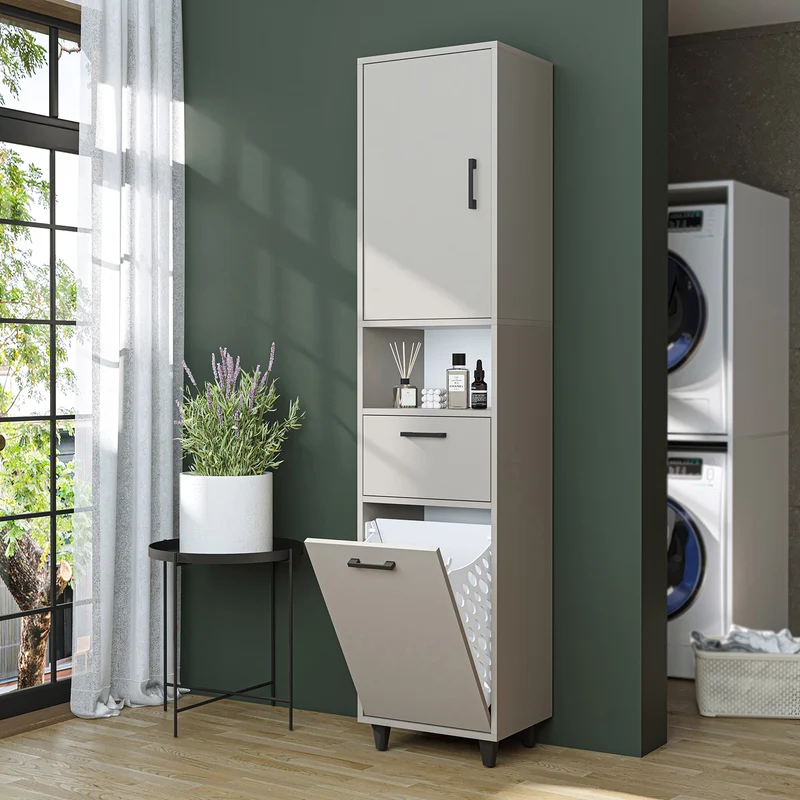 RIM - KİRLİ SEPETLİ ÇOK AMAÇLI DOLAP - 200 CM