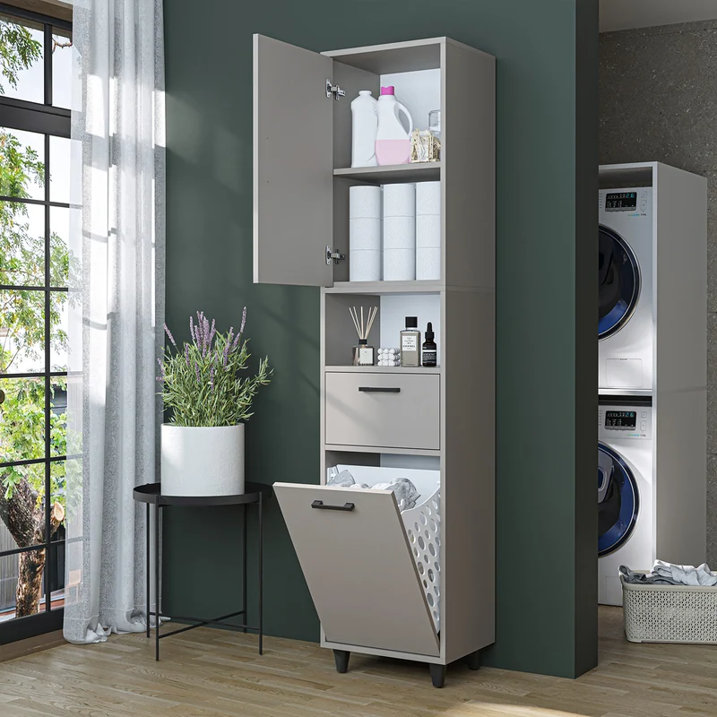 RIM - KİRLİ SEPETLİ ÇOK AMAÇLI DOLAP - 200 CM