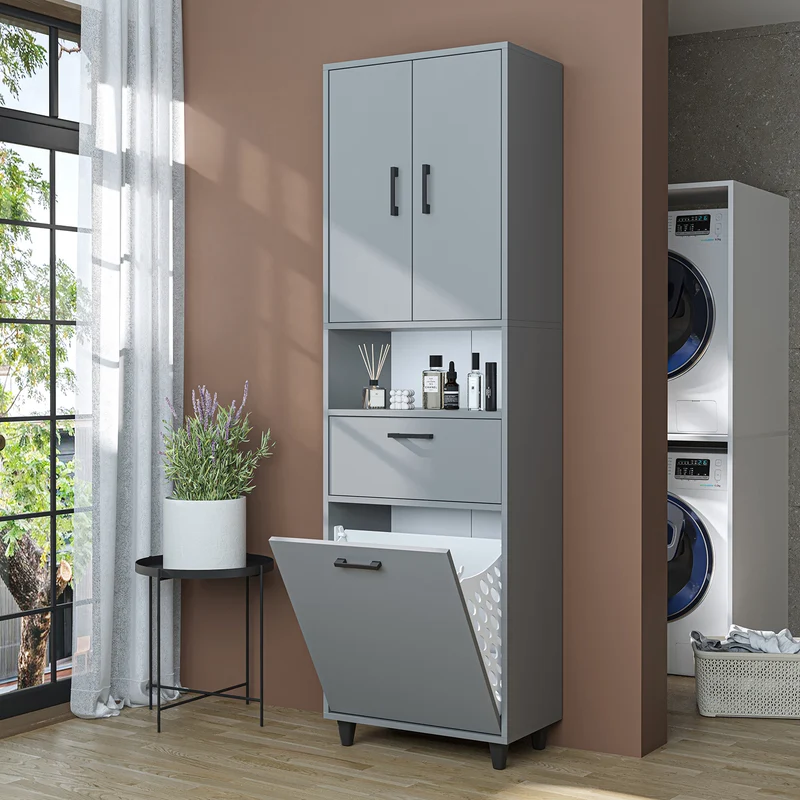 RIM - KİRLİ SEPETLİ ÇOK AMAÇLI DOLAP - 200 CM