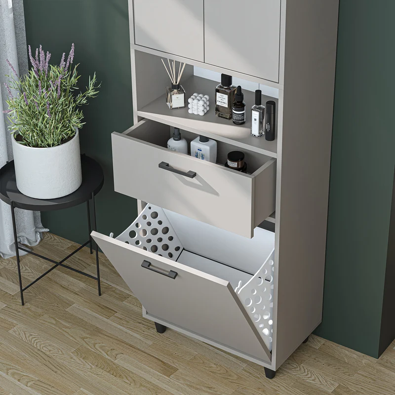 RIM - KİRLİ SEPETLİ ÇOK AMAÇLI DOLAP - 200 CM