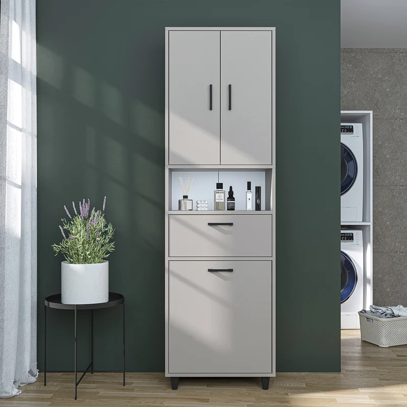 RIM - KİRLİ SEPETLİ ÇOK AMAÇLI DOLAP - 200 CM