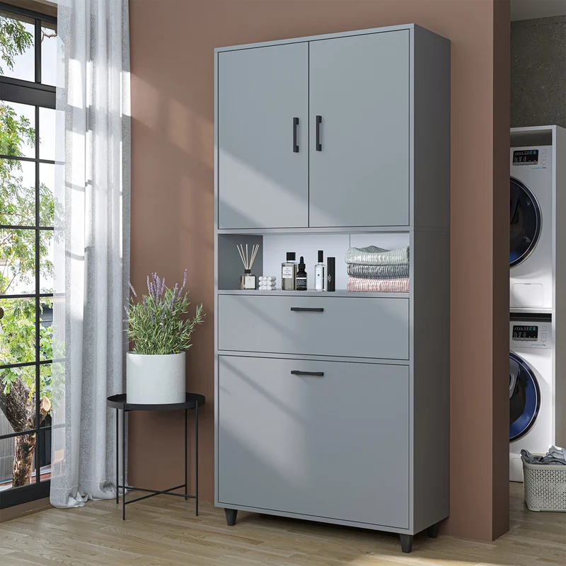 RIM - KİRLİ SEPETLİ ÇOK AMAÇLI DOLAP - 200 CM