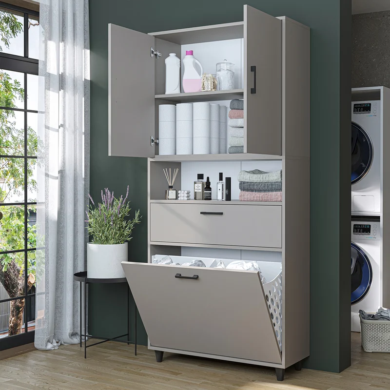 RIM - KİRLİ SEPETLİ ÇOK AMAÇLI DOLAP - 200 CM