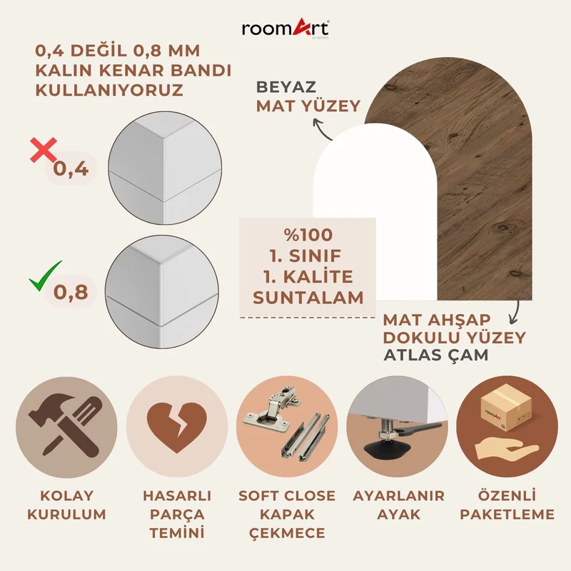 DORA - KAPAKLI ÇAMAŞIR VE KURUTMA MAKİNESİ DOLABI - 185 CM