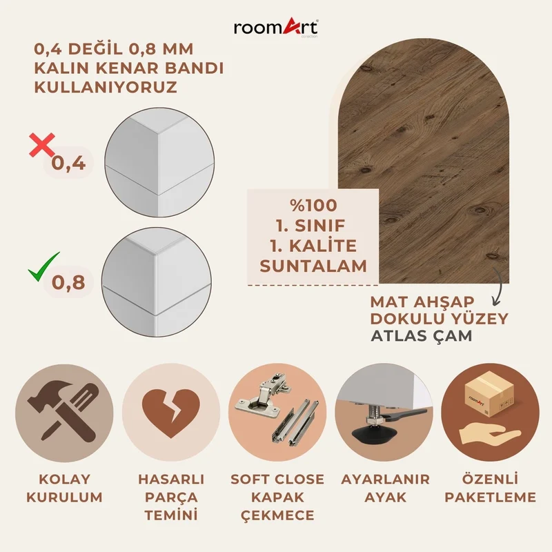 DORA - KAPAKLI ÇAMAŞIR VE KURUTMA MAKİNESİ DOLABI - 185 CM