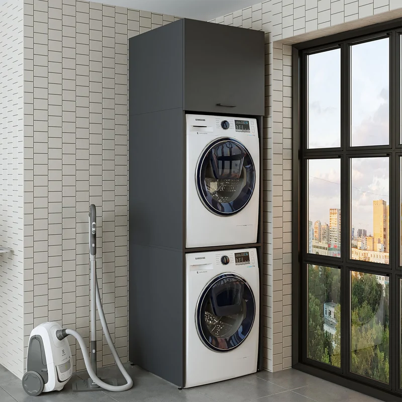 Çamaşır ve Kurutma Makinesi Dolabı - Duo+D2