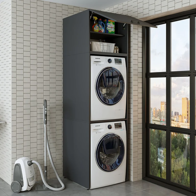 Çamaşır ve Kurutma Makinesi Dolabı - Duo+D2