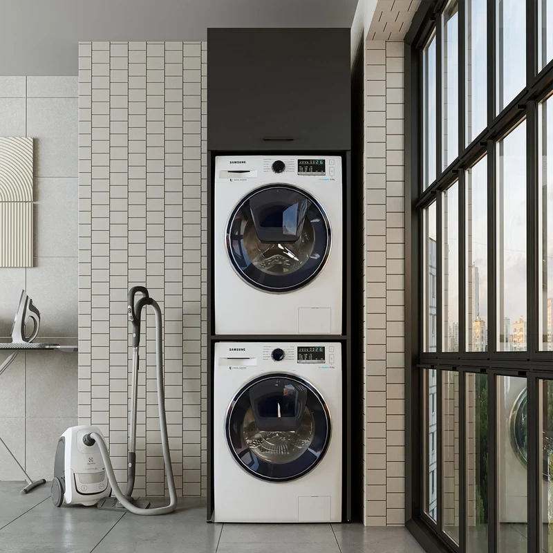 Çamaşır ve Kurutma Makinesi Dolabı - Duo+D2