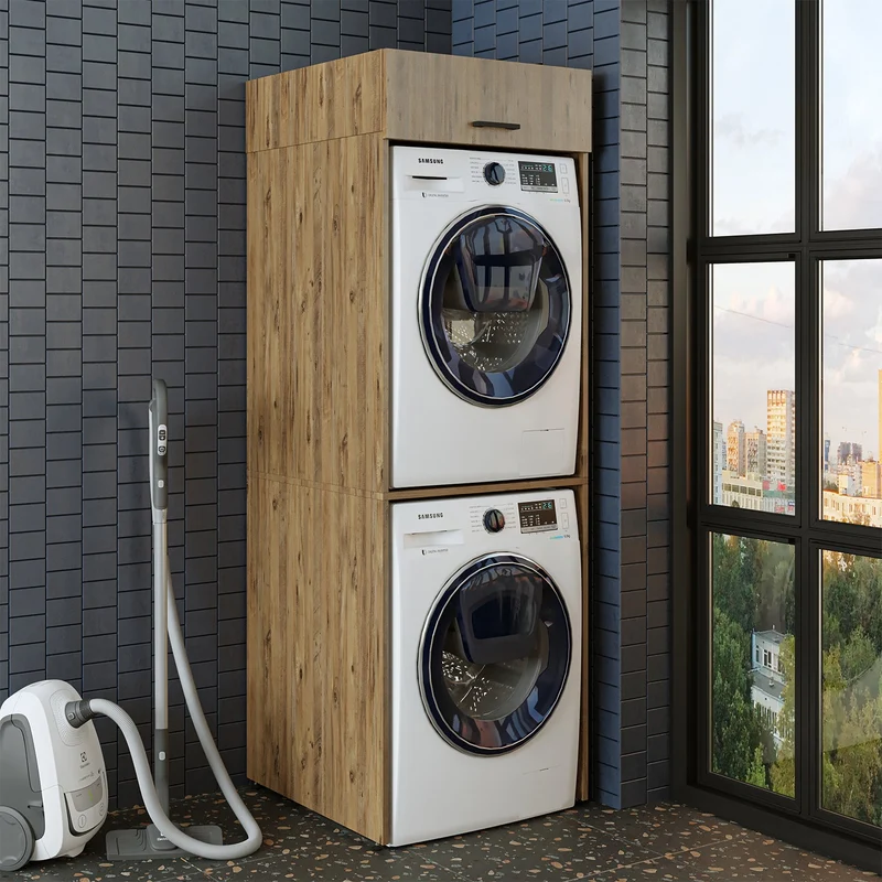 Çamaşır ve Kurutma Makinesi Dolabı - Duo+D1
