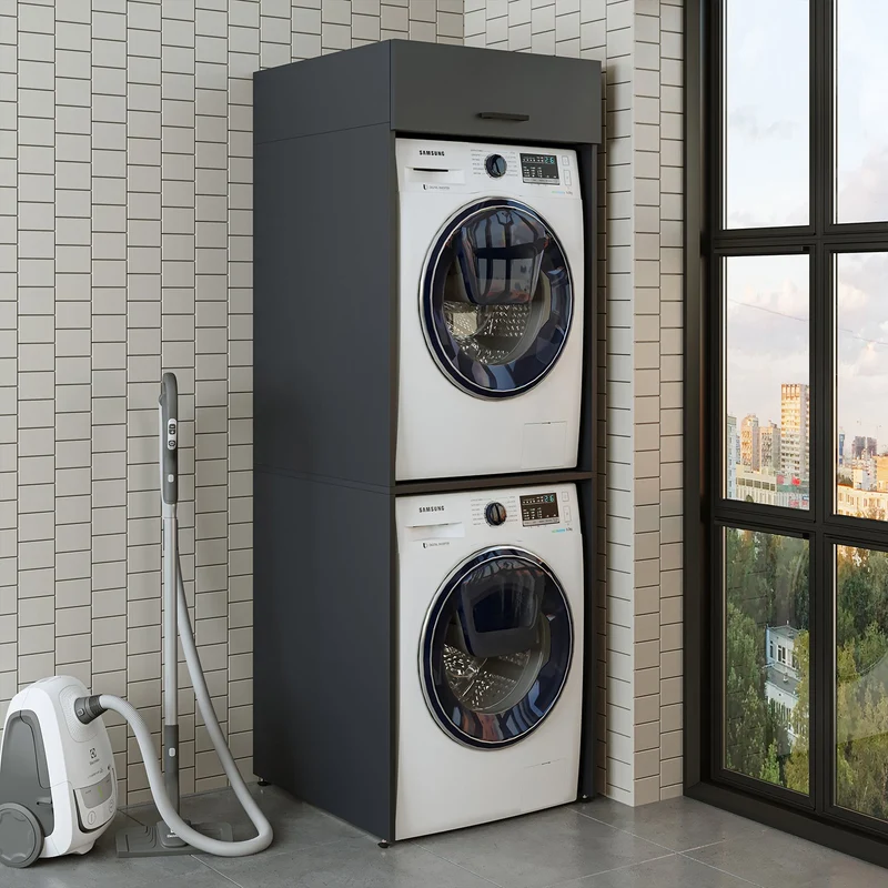 Çamaşır ve Kurutma Makinesi Dolabı - Duo+D1